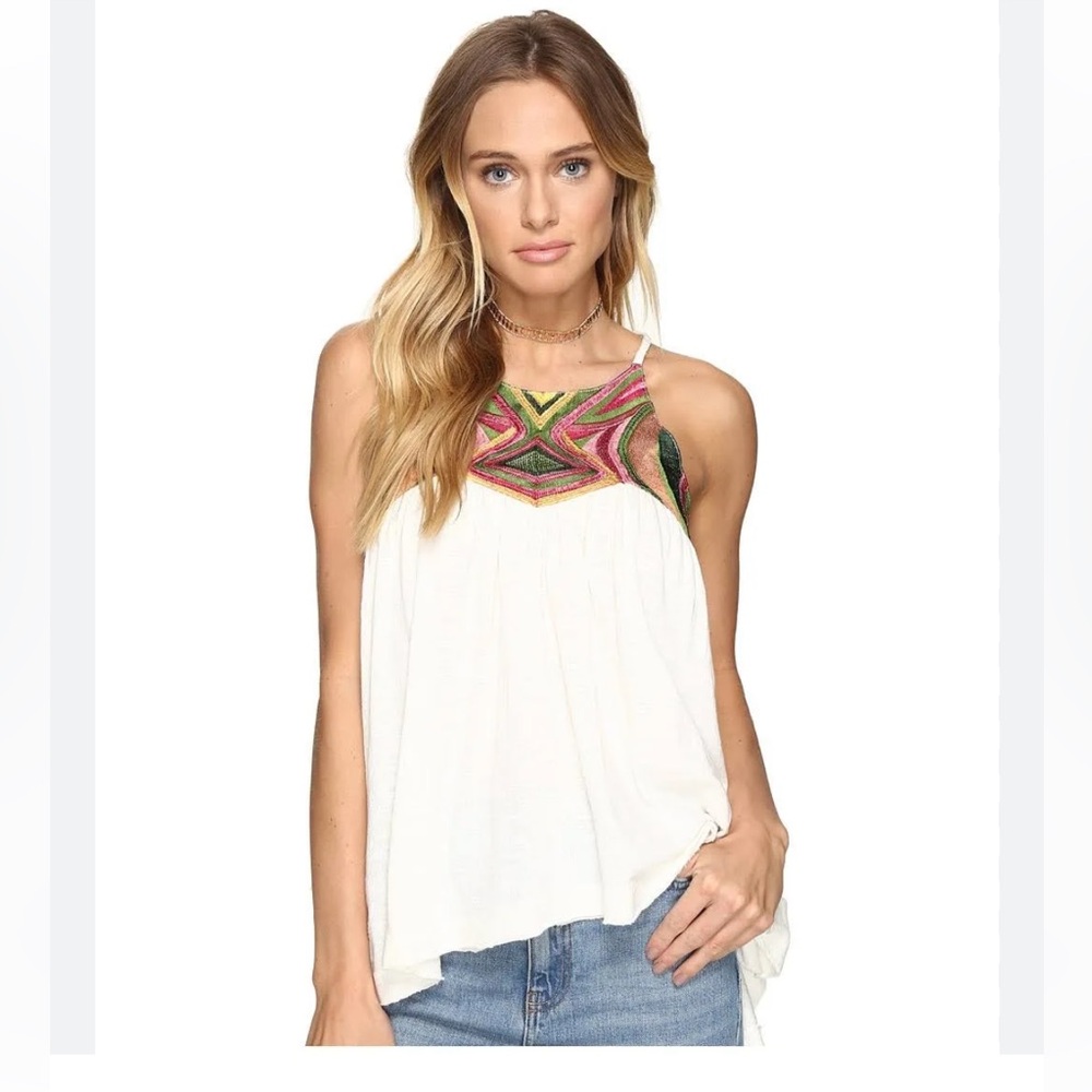 Free People Beach Date Strappy Tank Top